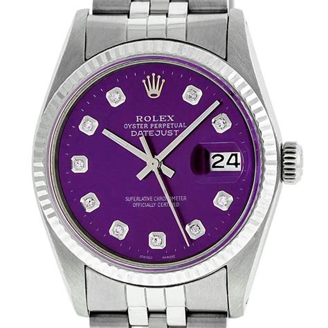 mens purple rolex|purple dial rolex day date.